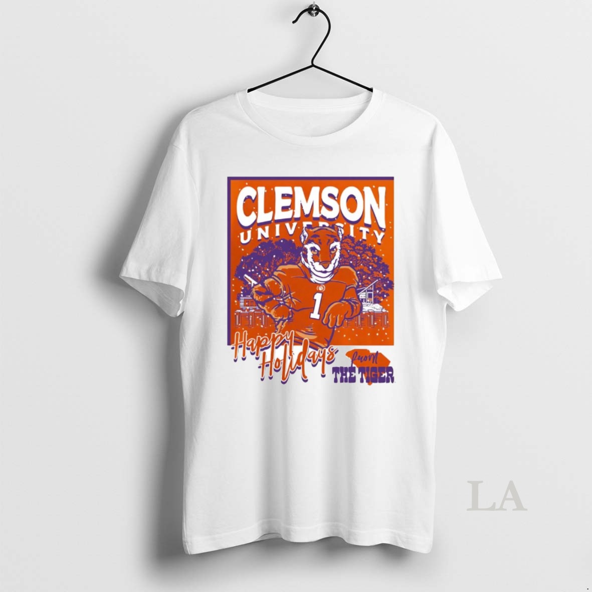 Original Clemson Tigers Happy Holiday From The Tiger Christmas T-Shirts, Hoodie, Sweatshirt | PopFlextees.com