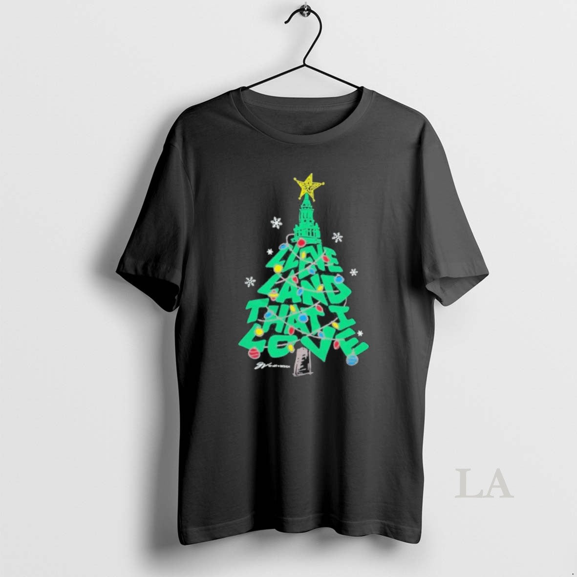 Original Cleveland That I Love Christmas Tree Holiday T-Shirts, Hoodie, Sweatshirt | PopFlextees.com