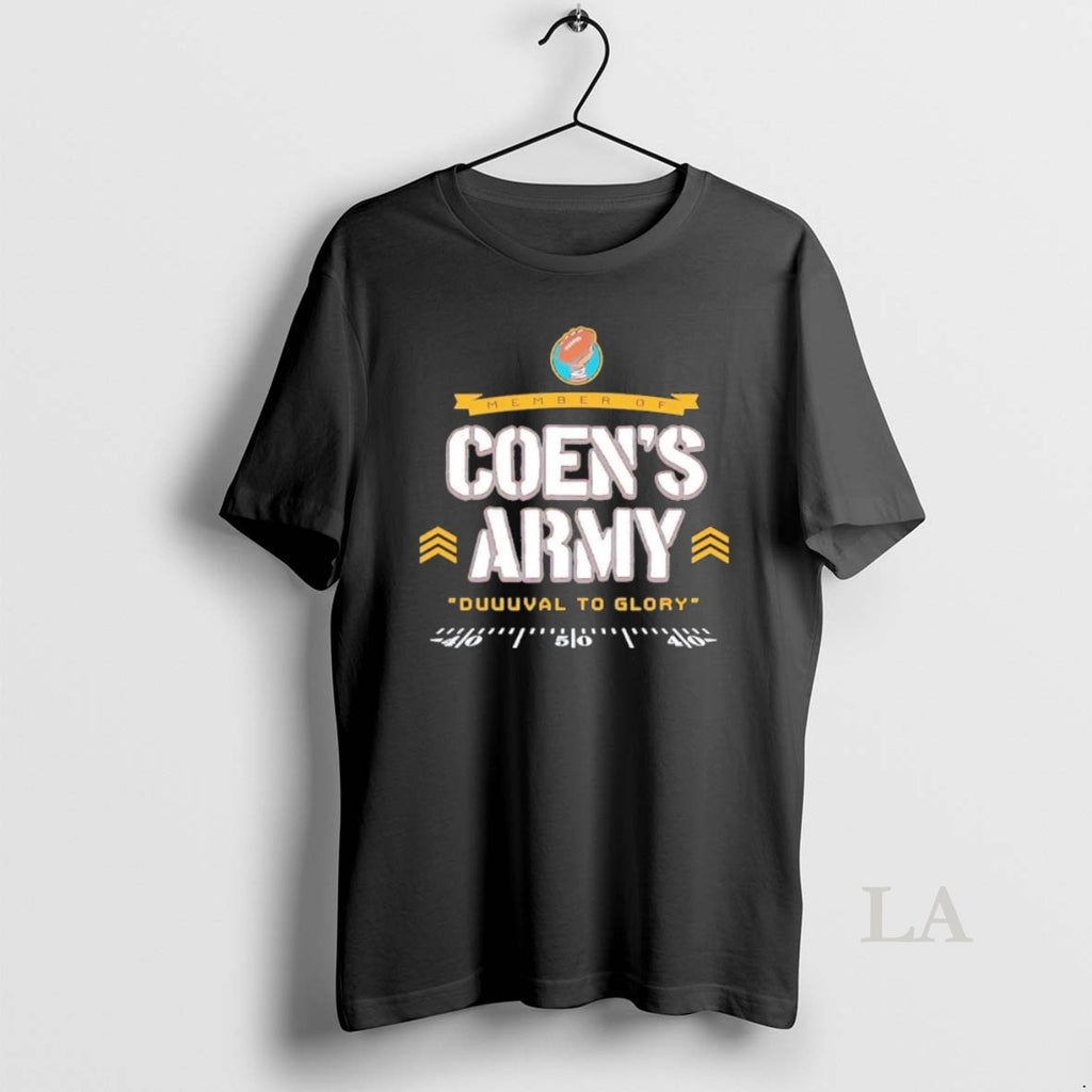 Original Coens Army Jacksonville Football Division Champs T-Shirts, Hoodie, Sweatshirt | PopFlextees.com