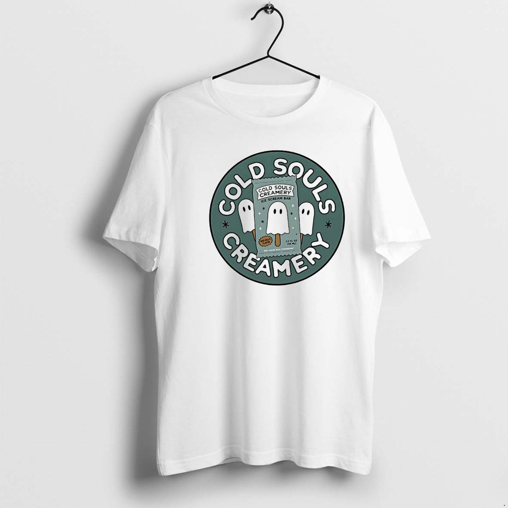 Original Cold Souls Creamery Boo Nilla Flavor May Cause Mild Possession Ghost Tshirts