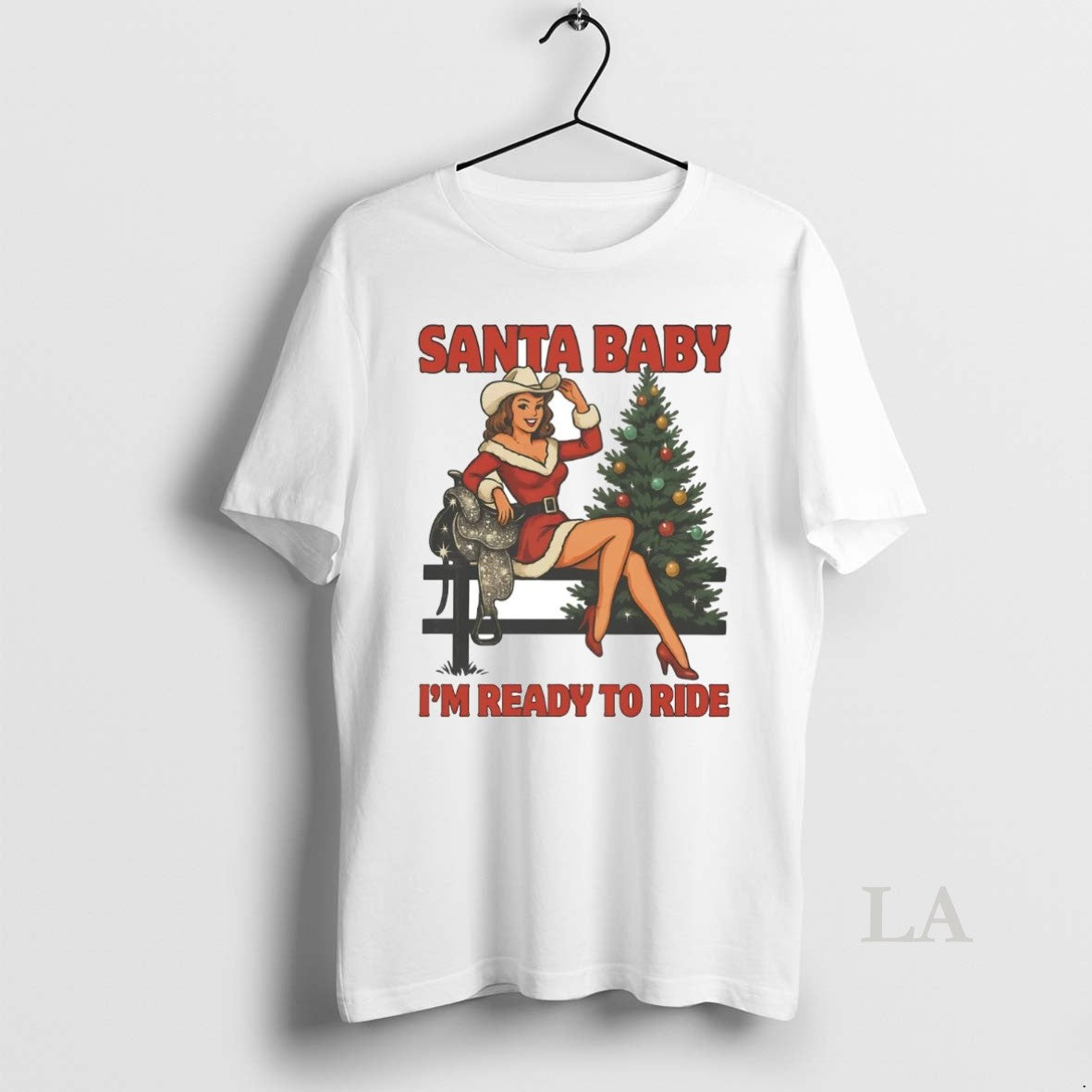 Original Cowgirl Santa Baby Im Ready To Ride Christmas T-Shirts, Hoodie, Sweatshirt | PopFlextees.com