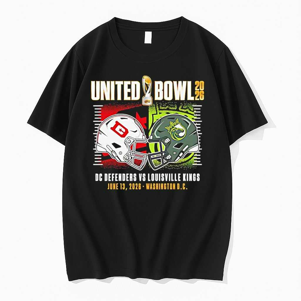 Original Dc Defenders Vs Louisville Kings Ufl United Bowl 2026 June 13 Washington Dc Tshirts