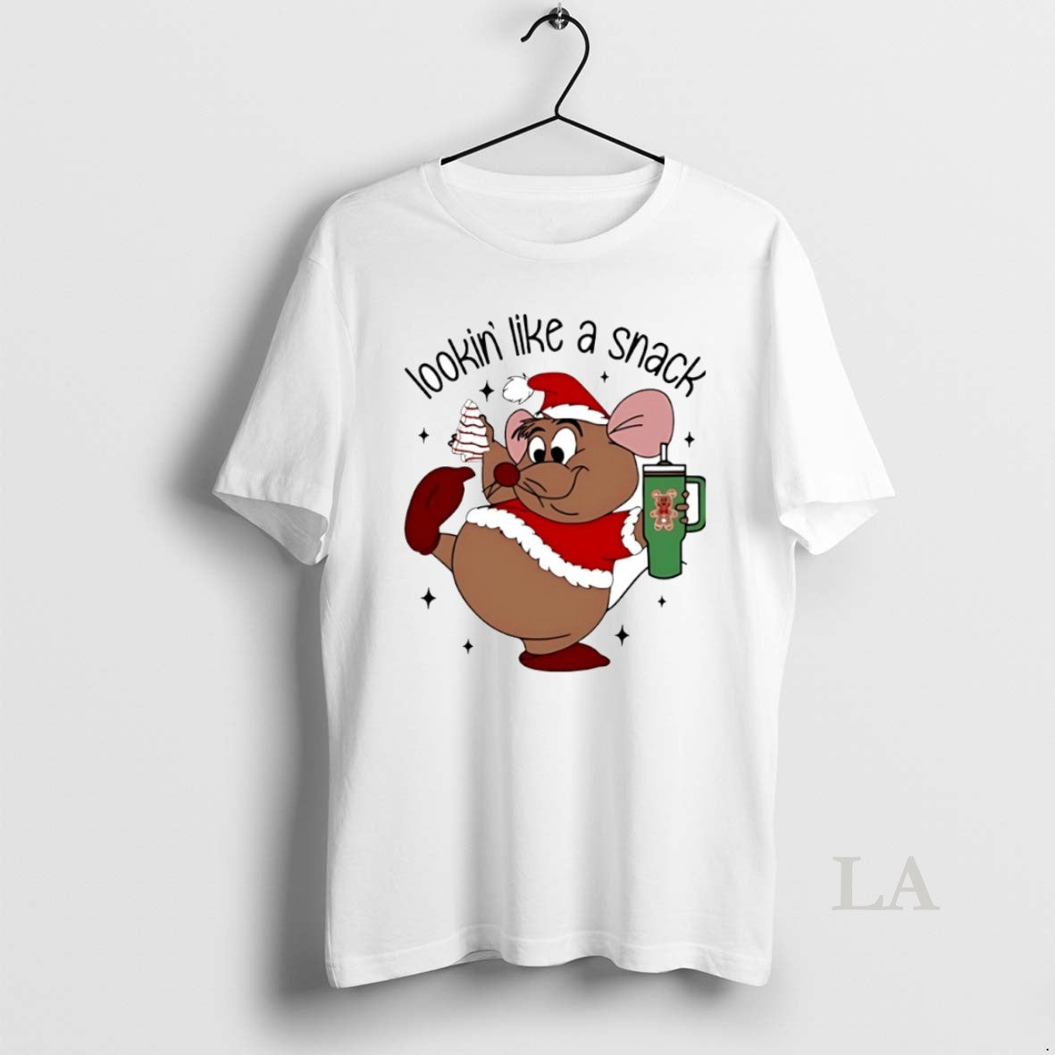 Original Deanna Looking Like A Snack Christmas Cartoon Mouse Circle T-Shirts, Hoodie, Sweatshirt | PopFlextees.com