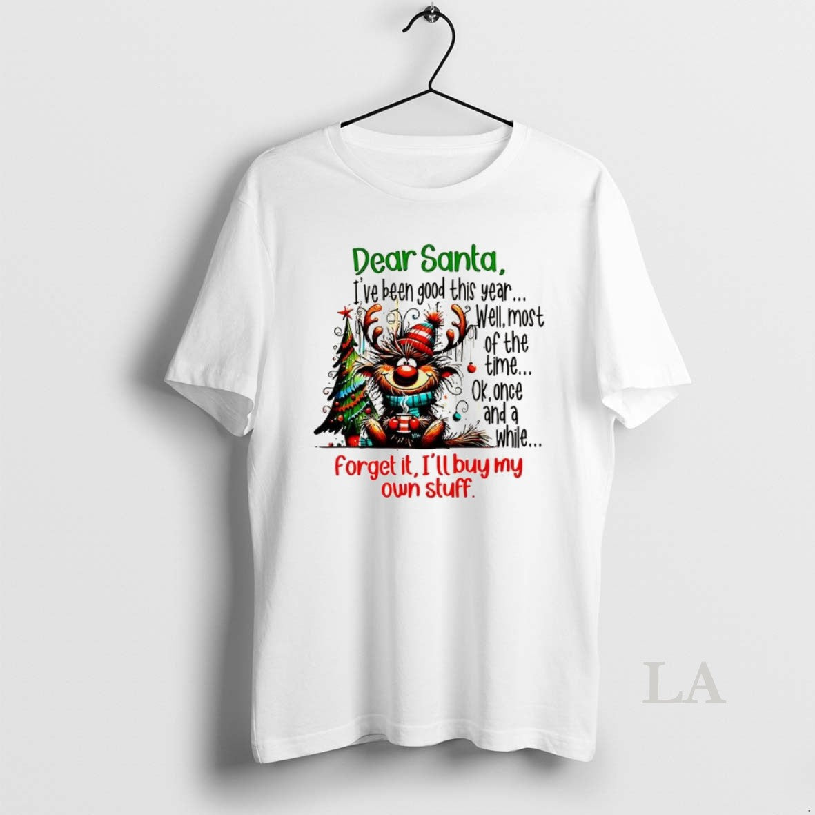 Original Dear Santa Ive Been Good This Year Well Most Of The Time Christmas T-Shirts, Hoodie, Sweatshirt | PopFlextees.com