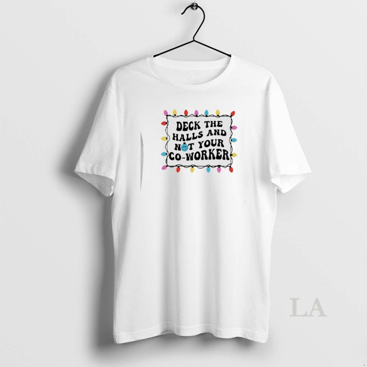 Original Deck The Halls And Not Your Co Worker Lights Christmas T-Shirts, Hoodie, Sweatshirt | PopFlextees.com