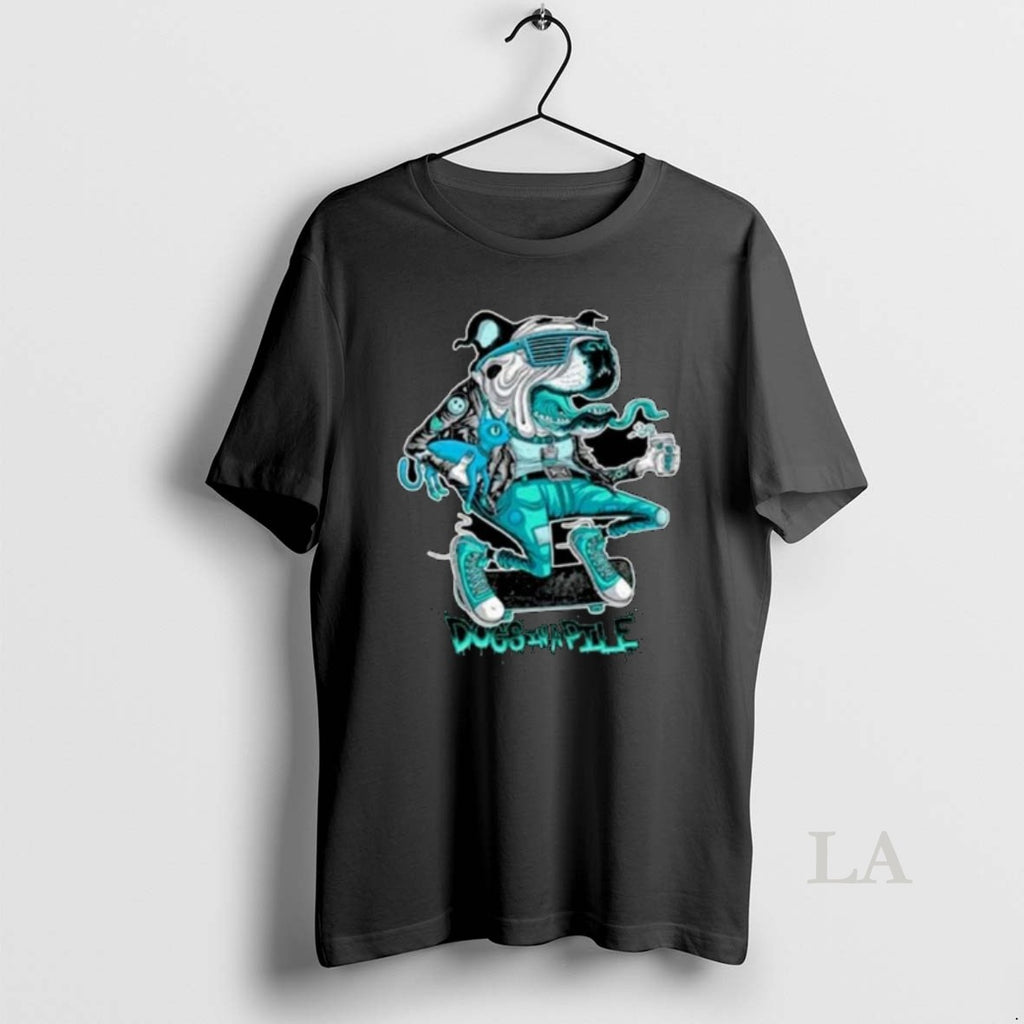 Original Dogs In A Pile Skater Dog T-Shirts, Hoodie, Sweatshirt | PopFlextees.com