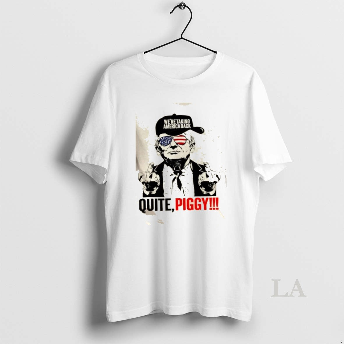 Original Donald Trump Were Taking America Back Quite Piggy Us Flag T-Shirts, Hoodie, Sweatshirt | PopFlextees.com