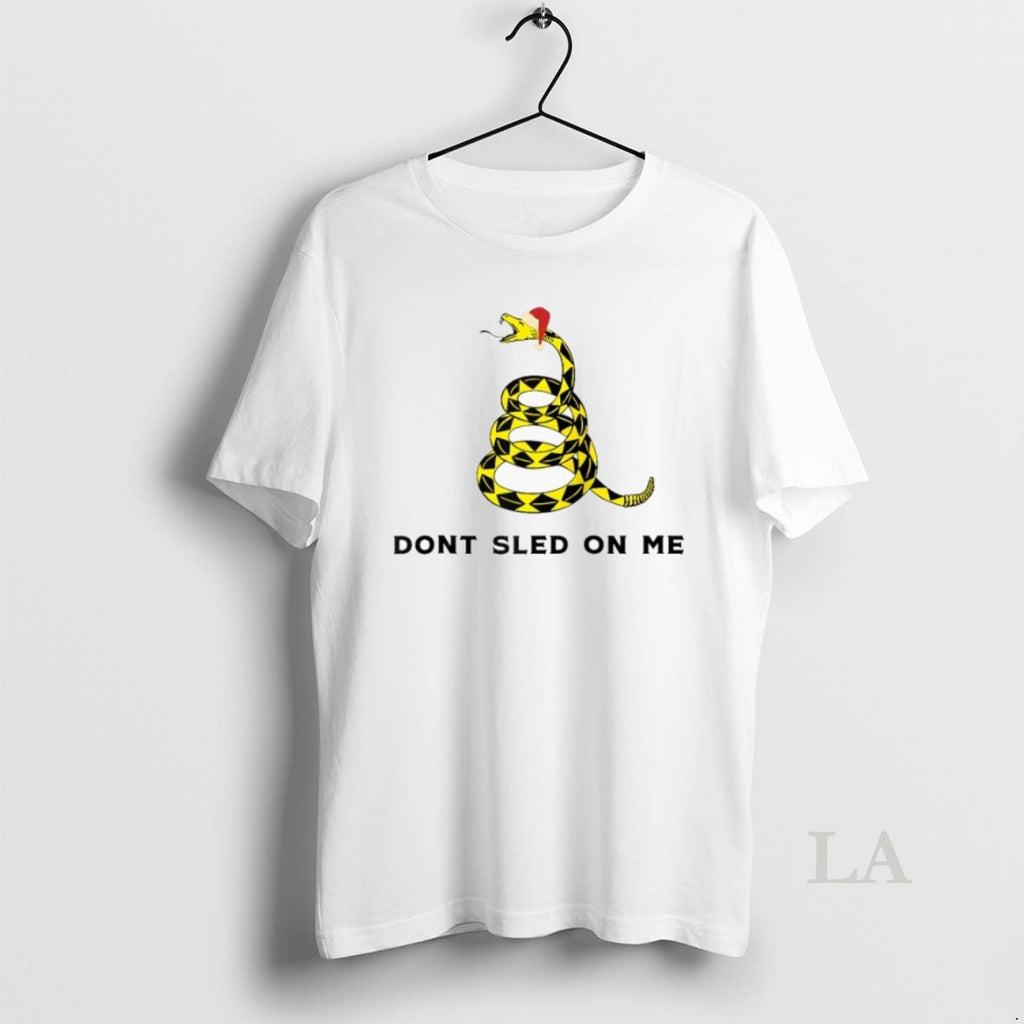 Original Dont Sled On Me Santa Hat Christmas Snake T-Shirts, Hoodie, Sweatshirt | PopFlextees.com