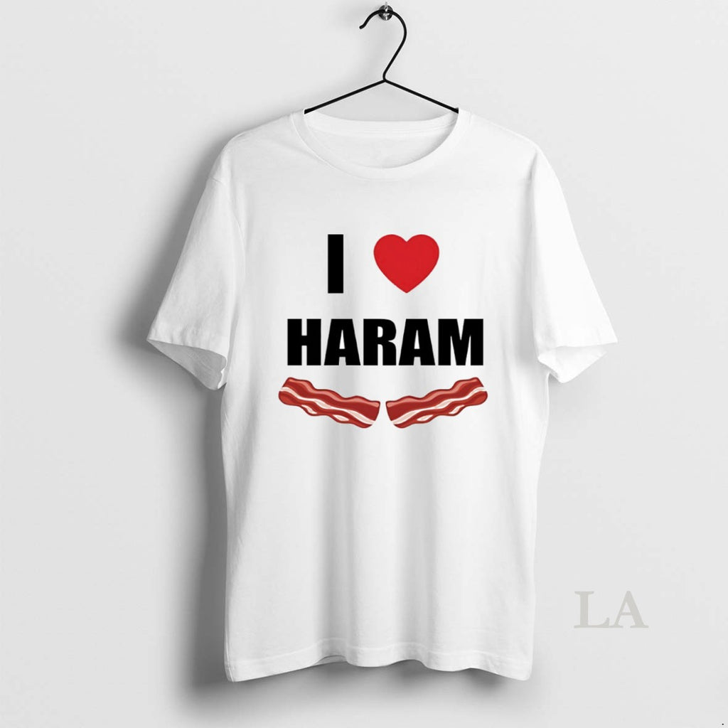 Original Dr Gumnaam I Love Haram Bacon Circle T-Shirts, Hoodie, Sweatshirt | PopFlextees.com