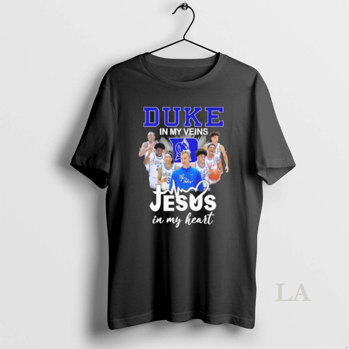 Original Duke Mens Basketball In My Veins Jesus In My Heart T-Shirts, Hoodie, Sweatshirt | PopFlextees.com
