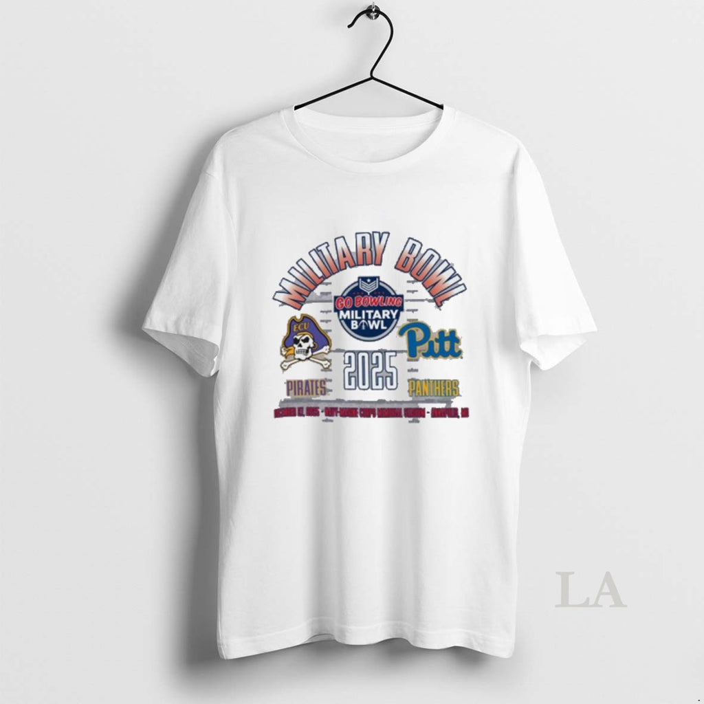 Original Ecu Pirates Vs Pitt Panthers 2025 Military Bowl Matchup T-Shirts, Hoodie, Sweatshirt | PopFlextees.com