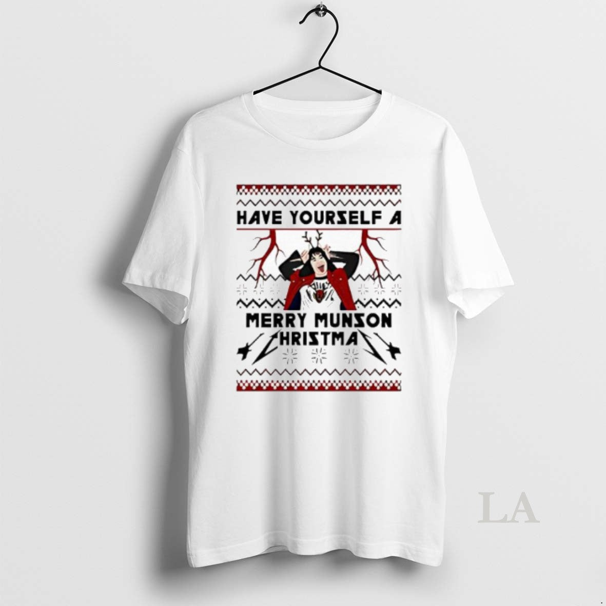 Original Eddie Munson Christmas Have Yourself A Merry Munson Hristma T-Shirts, Hoodie, Sweatshirt | PopFlextees.com