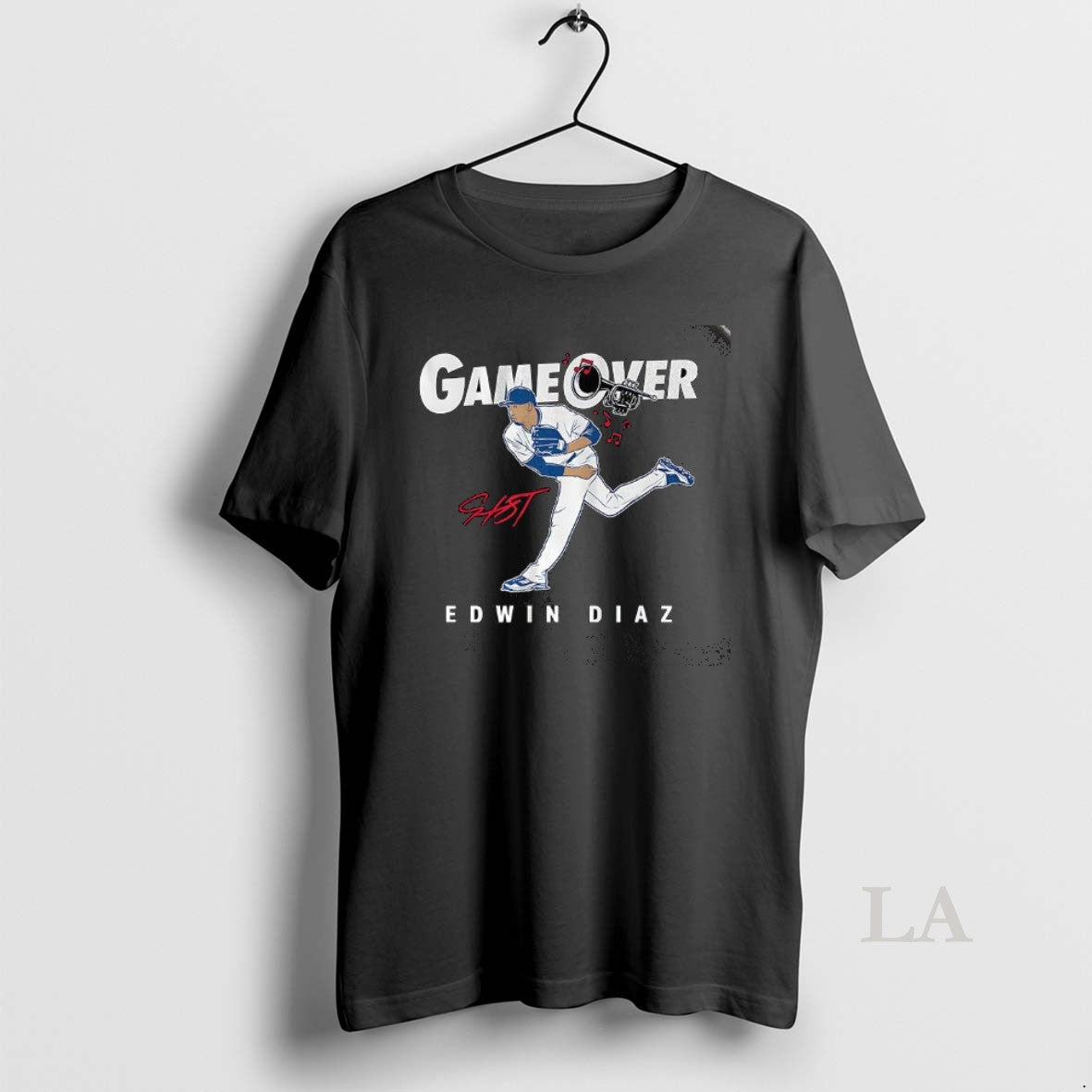Original Edwin Diaz Los Angeles Dodgers Baseball Game Over Signature T-Shirts, Hoodie, Sweatshirt | PopFlextees.com