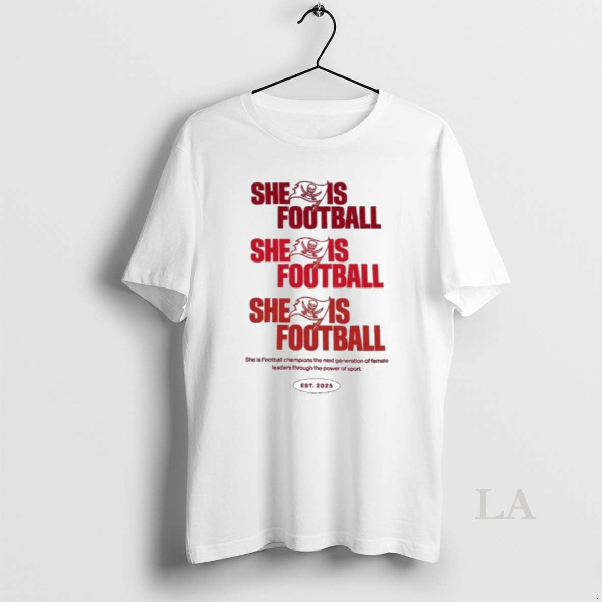 Original Emeka Egbuka Buccaneers She Is Football Est 2025 T-Shirts, Hoodie, Sweatshirt | PopFlextees.com