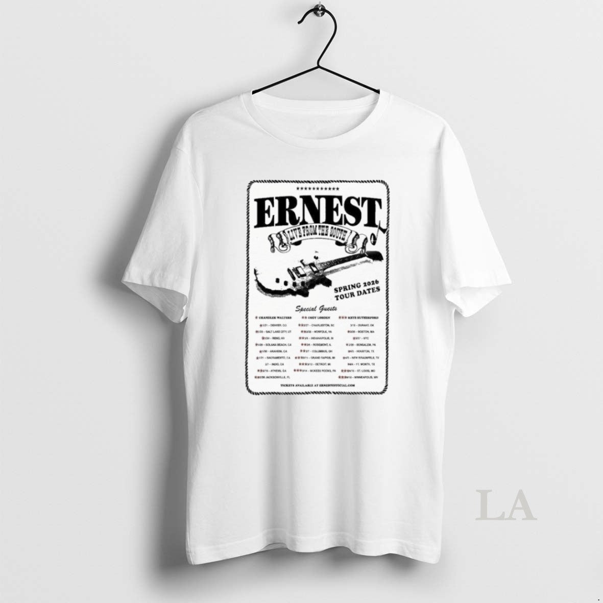 Original Ernest Live From The South Spring Tour 2026 Dates T-Shirts, Hoodie, Sweatshirt | PopFlextees.com