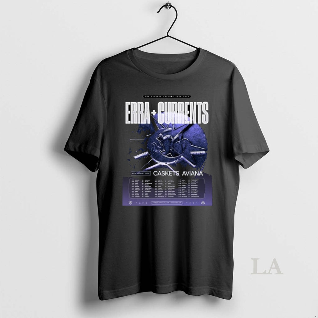 Original Erra Band And Currents The Silence Follows Tour 2026 Dates T-Shirts, Hoodie, Sweatshirt | PopFlextees.com