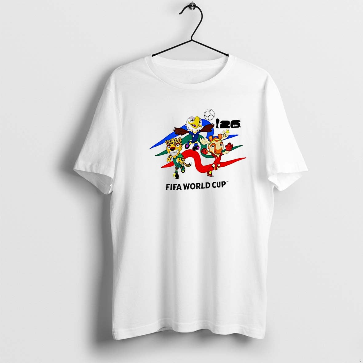 Original Fifa World Cup 26 Mascot Trio Logo Tshirts Jpg