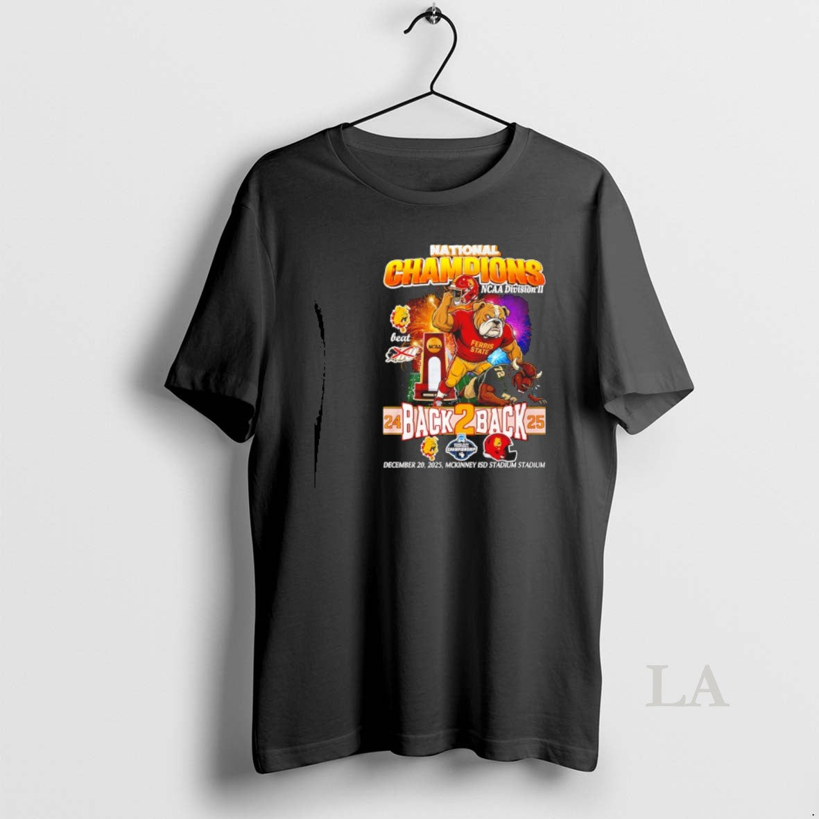 Original Ferris State Bulldogs Back 2 Back 24 25 National Champions Mascot T-Shirts, Hoodie, Sweatshirt | PopFlextees.com