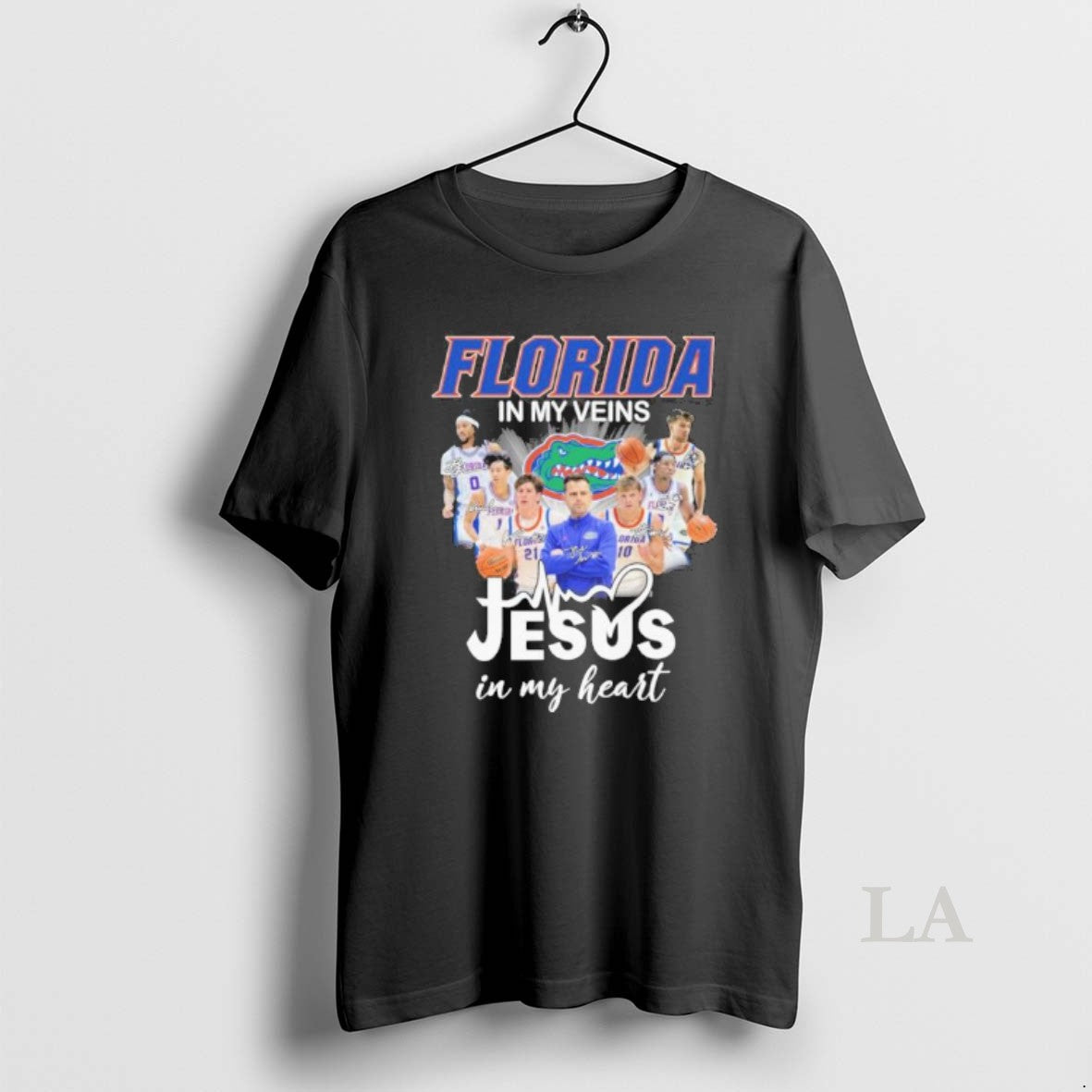 Original Florida Mens Basketball In My Veins Jesus In My Heart T-Shirts, Hoodie, Sweatshirt | PopFlextees.com