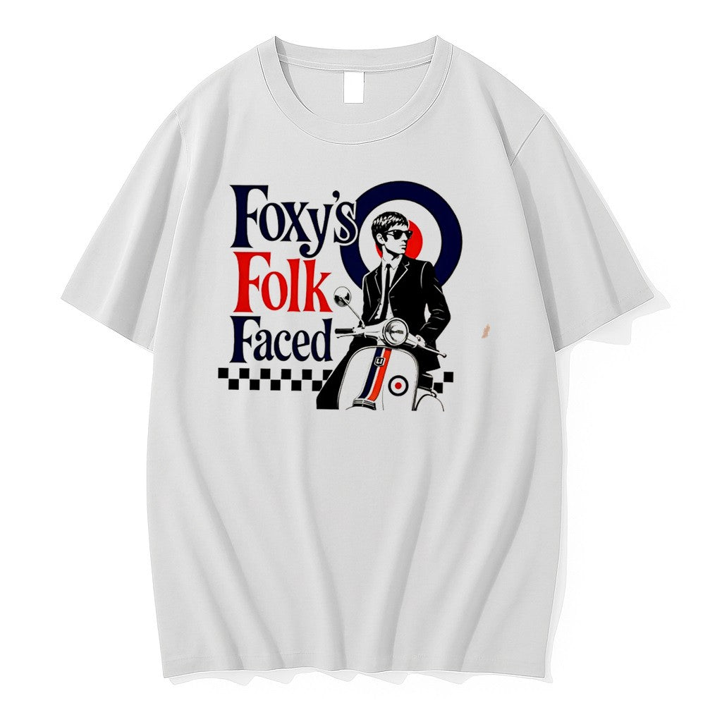 Original Foxys Folk Faced Vintage Tee Tshirts Jpg