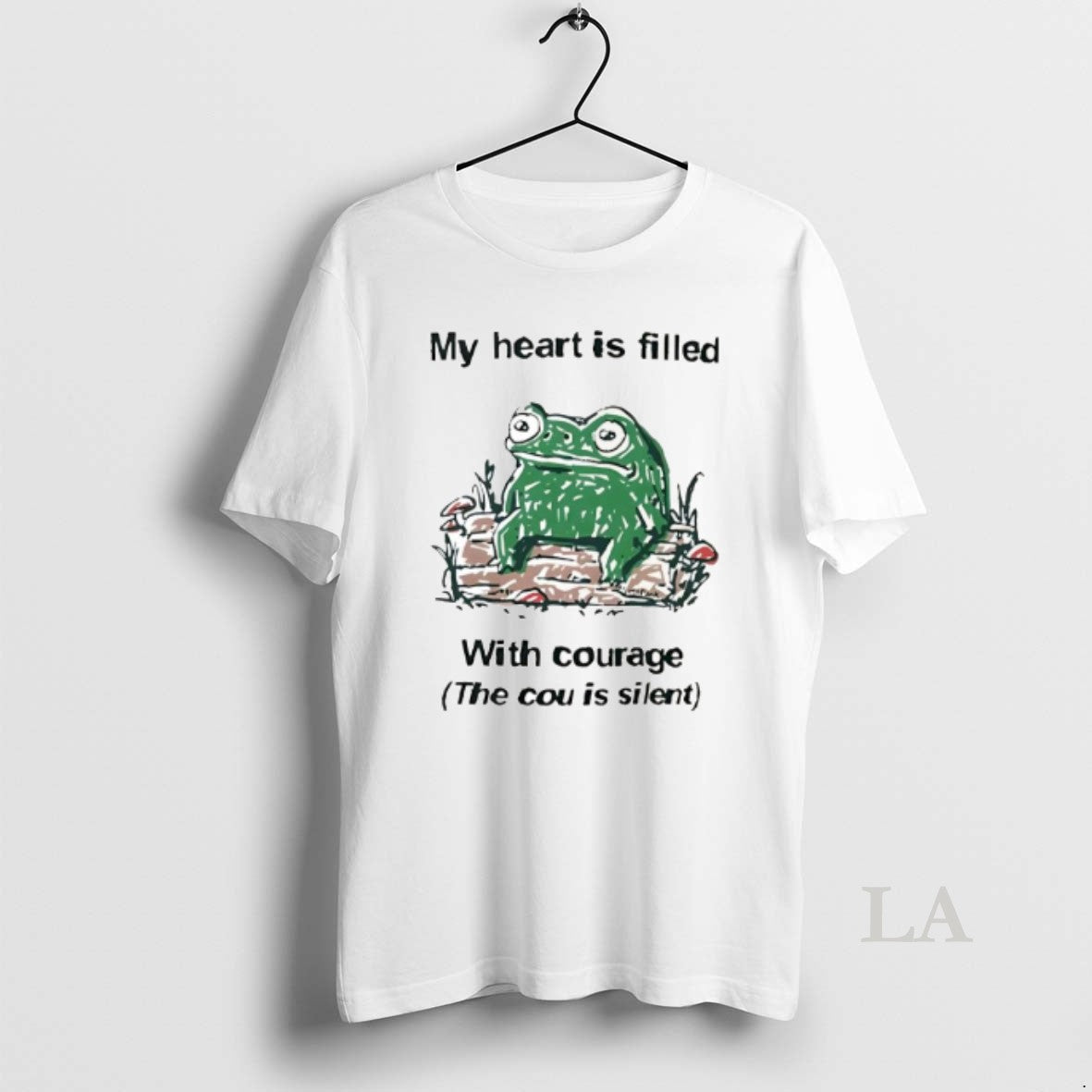 Original Frog Rage My Heart Is Filled With Courage The Cou Is Silent Vintage T-Shirts, Hoodie, Sweatshirt | PopFlextees.com