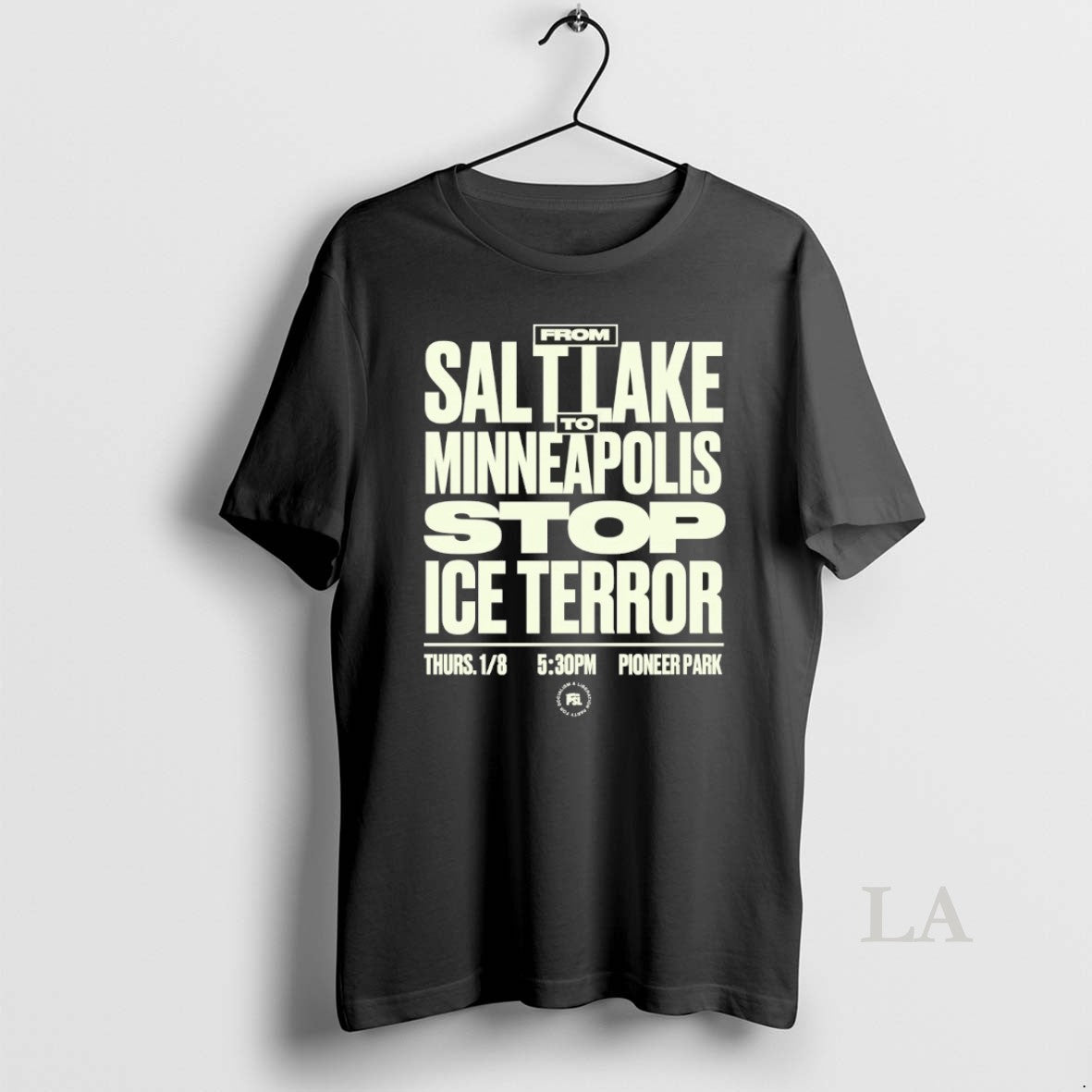 Original From Salt Lake To Minneapolis Stop Ice Terror Thurs 1 8 Pioneer Park T-Shirts, Hoodie, Sweatshirt | PopFlextees.com