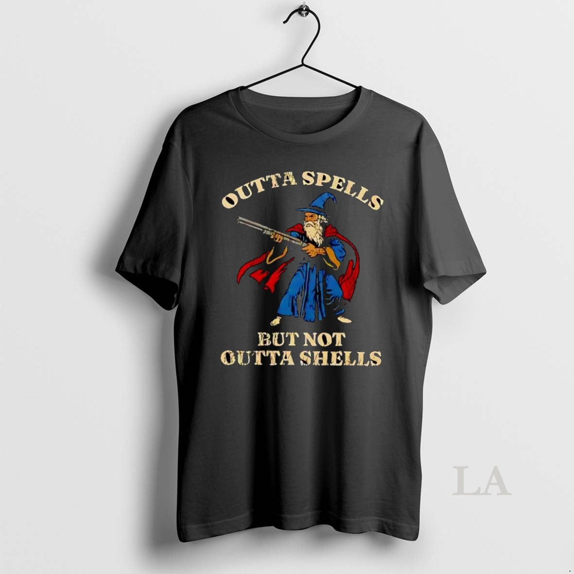 Original Funny Outta Spells But Not Outta Shells Wizard Fantasy Retro T-Shirts, Hoodie, Sweatshirt | PopFlextees.com