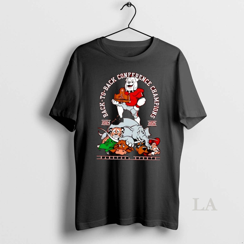 Original Georgia Bulldogs 2024 2025 Back Back Conference Champions Mascot T-Shirts, Hoodie, Sweatshirt