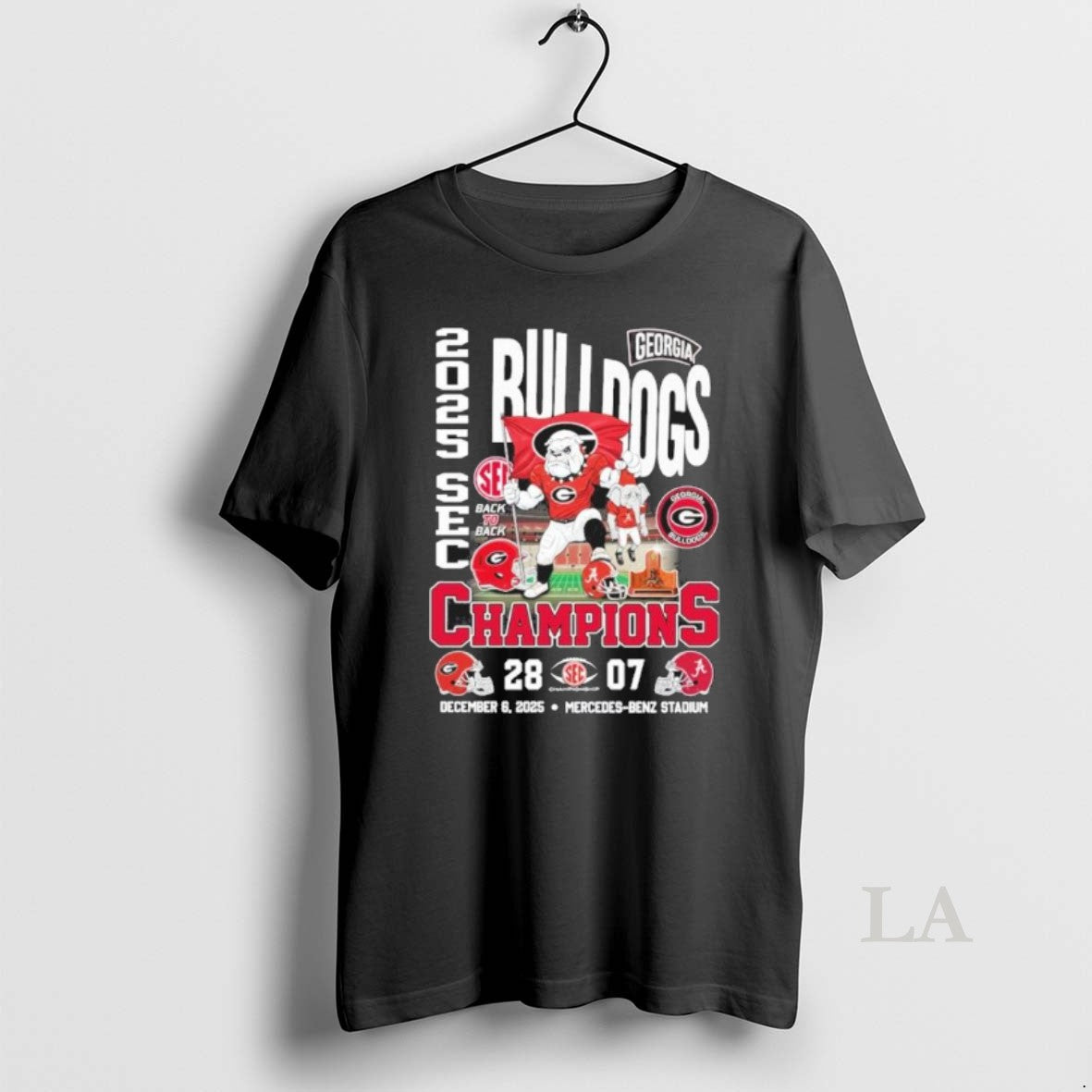 Original Georgia Bulldogs Mascot 2025 Sec Conference Champions 28 7 Score T-Shirts, Hoodie, Sweatshirt | PopFlextees.com