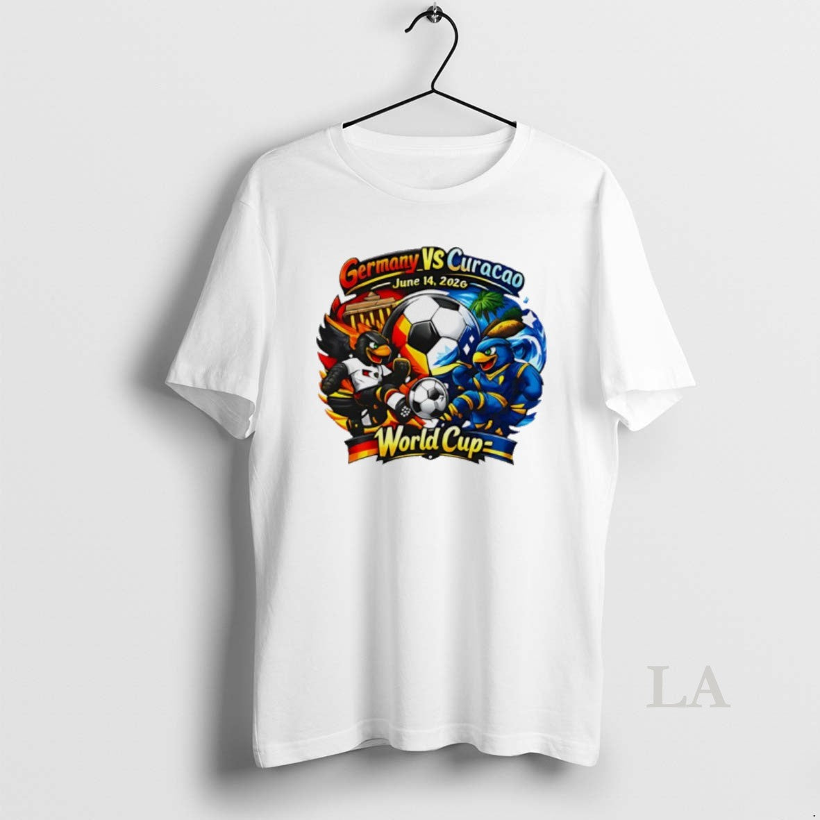 Original Germany Vs Curacao 2026 World Cup Mascot T-Shirts, Hoodie, Sweatshirt | PopFlextees.com