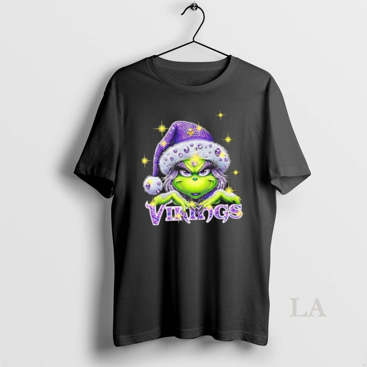 Original Glitter Diamond Grinch Girl X Minnesota Vikings Football Graphic T-Shirts, Hoodie, Sweatshirt | PopFlextees.com