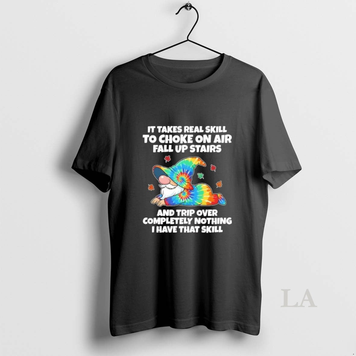 Original Gnome It Takes Real Skill To Choke On Air Fall Up Stairs And Trip T-Shirts, Hoodie, Sweatshirt | PopFlextees.com