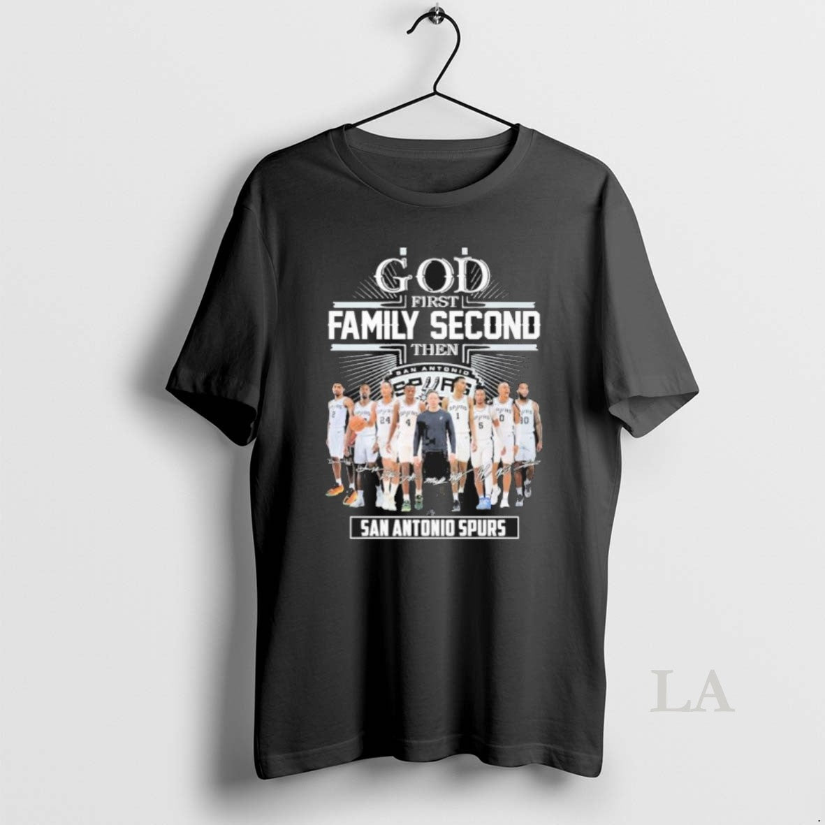 Original God First Family Second Then San Antonio Spurs T-Shirts, Hoodie, Sweatshirt | PopFlextees.com