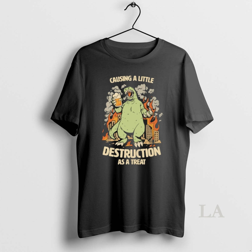 Original Godzilla Beer Causing A Little Destruction As A Treat T-Shirts, Hoodie, Sweatshirt | PopFlextees.com