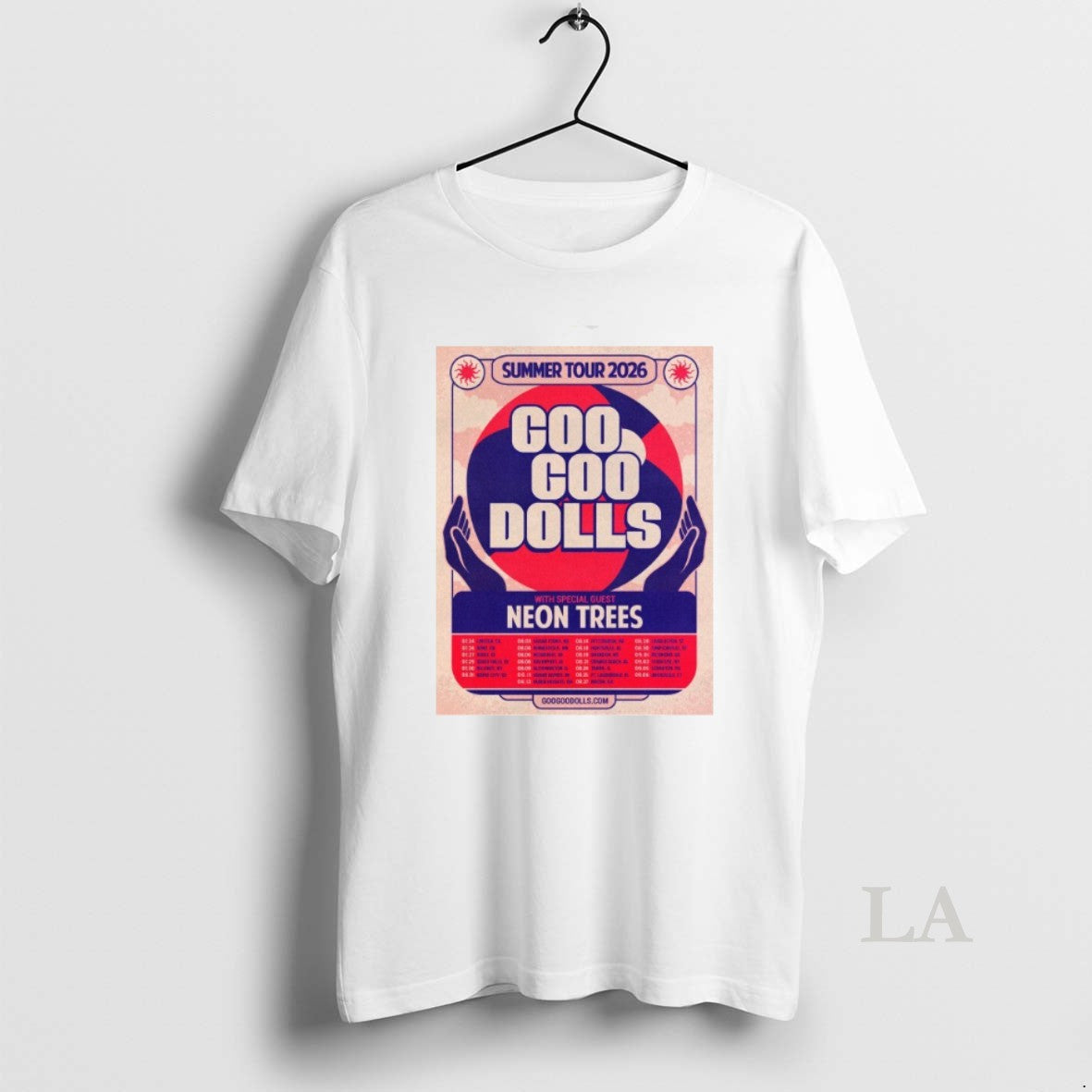 Original Goo Goo Dolls With Special Guest Neon Trees Summer Tour 2026 T-Shirts, Hoodie, Sweatshirt | PopFlextees.com