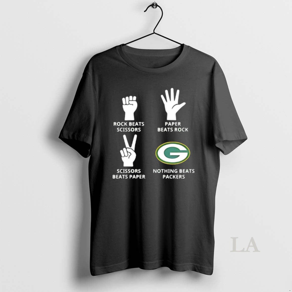 Original Green Bay Packers Nothing Beats Rock Beats Scissors Paper Beats Rock T-Shirts, Hoodie, Sweatshirt | PopFlextees.com
