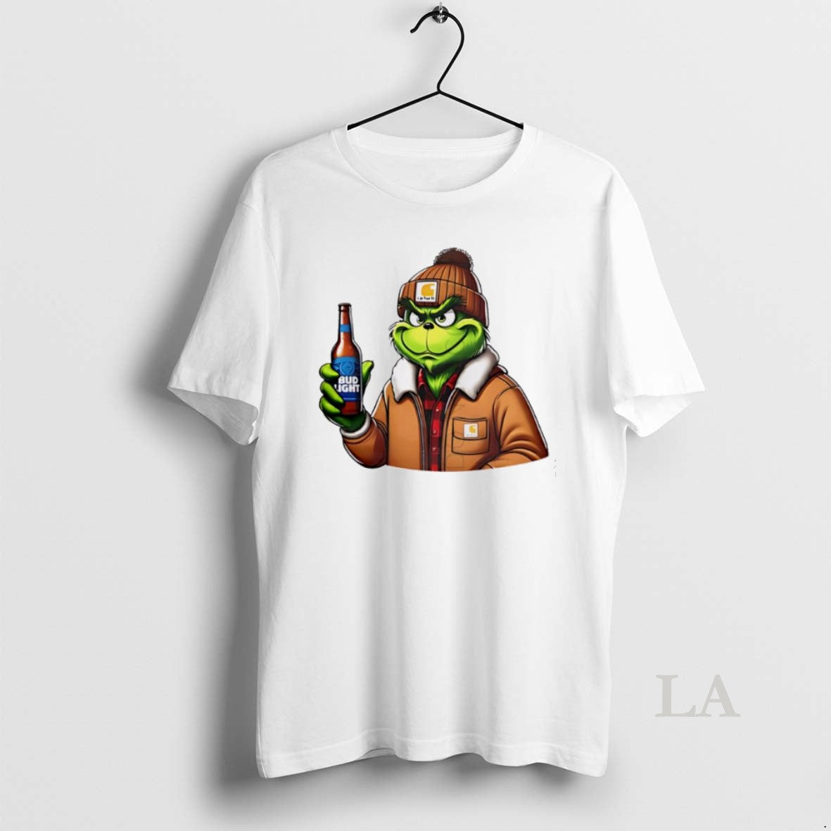 Original Grinch Drinking Beer Bud Light T-Shirts, Hoodie, Sweatshirt | PopFlextees.com