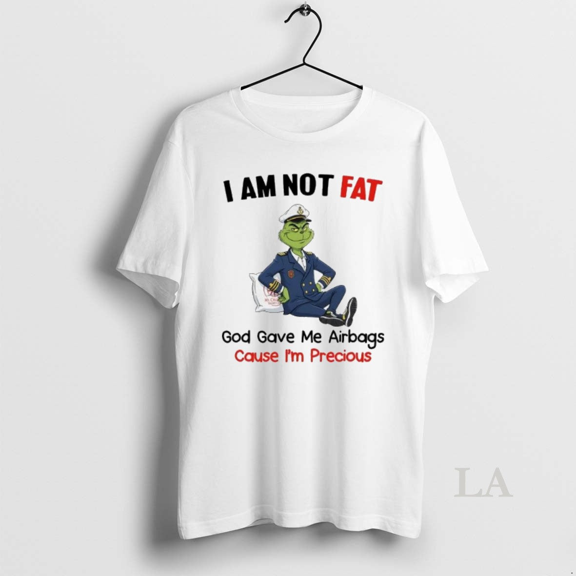 Original Grinch I Am Not Fat God Gave Me Airbags Cause Im Precious Christmas T-Shirts, Hoodie, Sweatshirt | PopFlextees.com