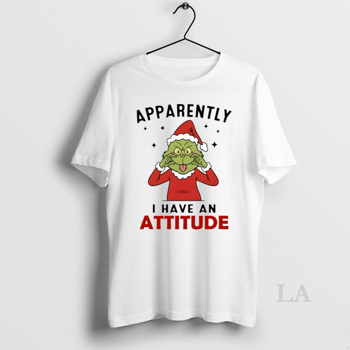 Original Grinch Apparently I Have An Attitude Circle T-Shirts, Hoodie, Sweatshirt | PopFlextees.com
