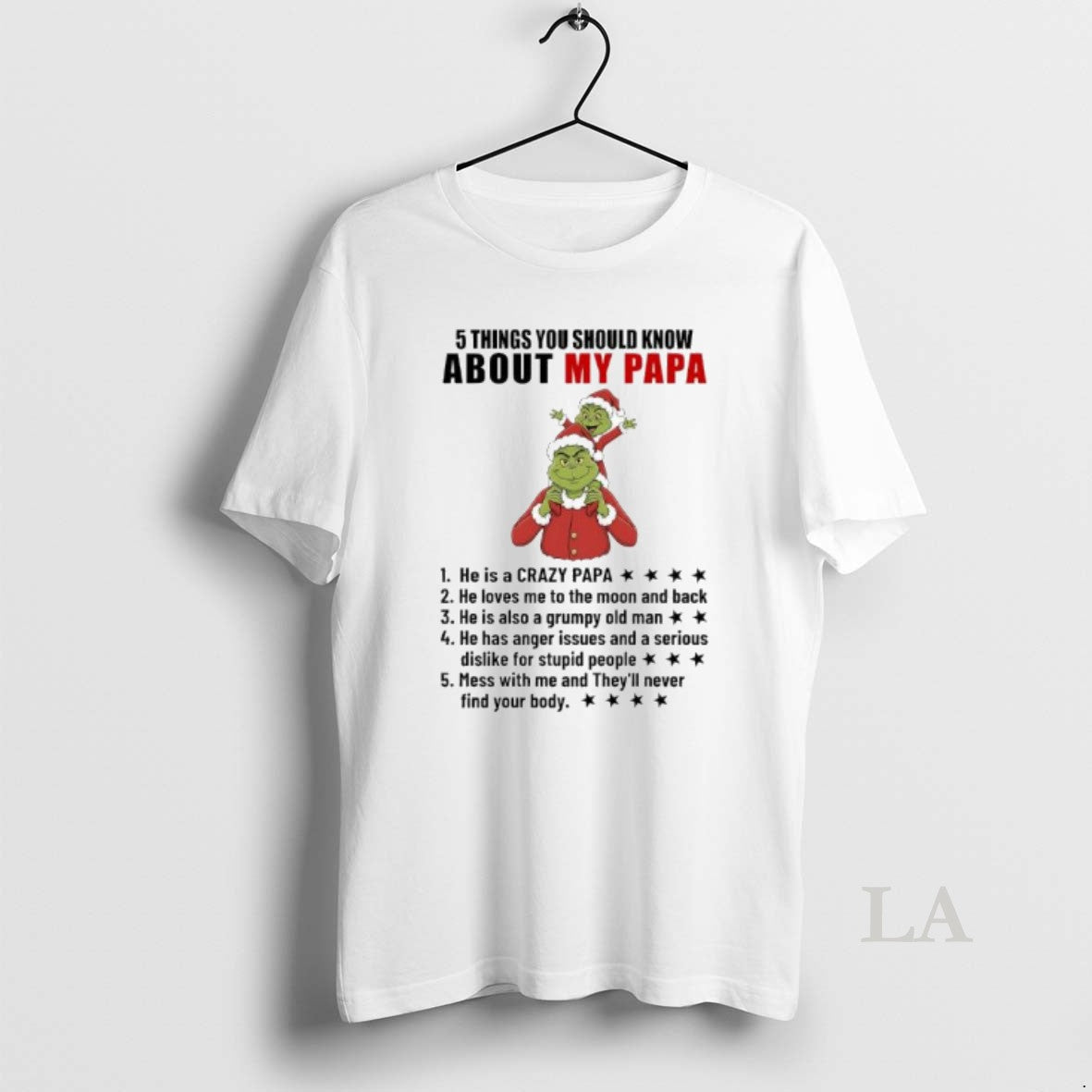 Original Grinch He Is A Crazy Papa He Loves Me To The Moon And Back T-Shirts, Hoodie, Sweatshirt | PopFlextees.com