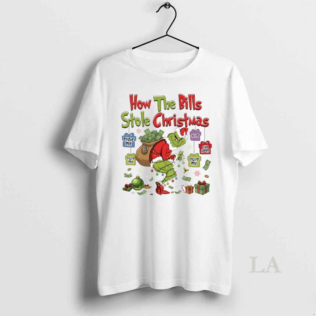 Original Grinch How The Bills Stole Christmas Circle T-Shirts, Hoodie, Sweatshirt | PopFlextees.com