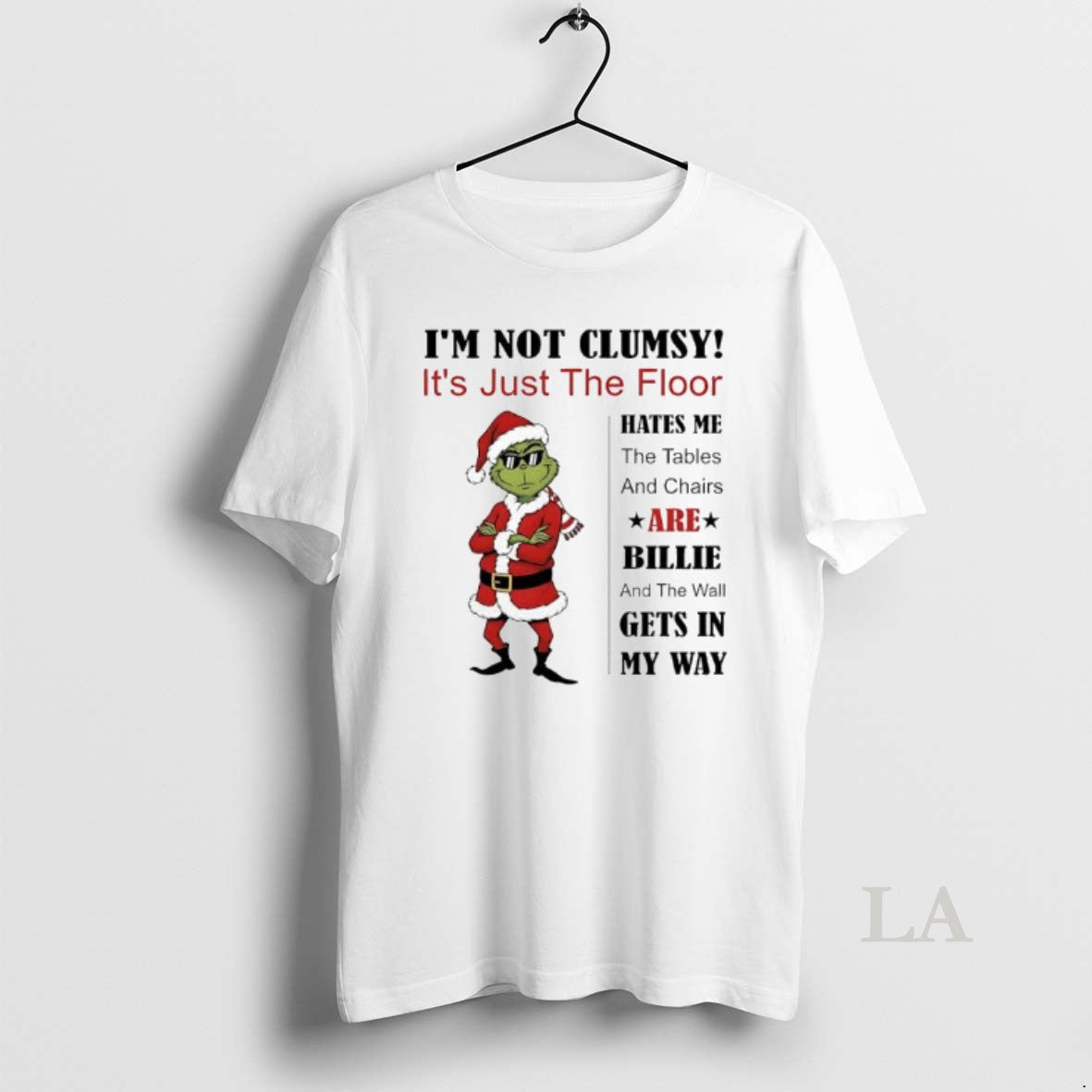 Original Grinch Im Not Clumsy Its Just The Floor Hates Me T-Shirts, Hoodie, Sweatshirt | PopFlextees.com