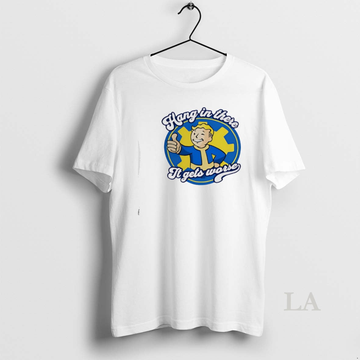 Original Hang In There It Gets Worse Vault Boy T-Shirts, Hoodie, Sweatshirt | PopFlextees.com