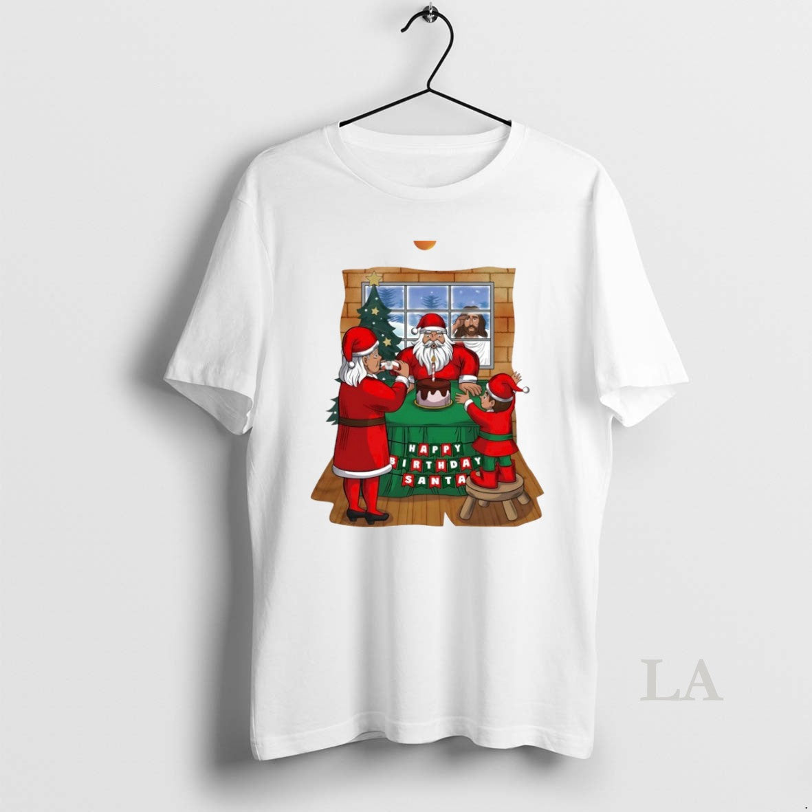 Original Happy Birthday Santa Christmas Circle T-Shirts, Hoodie, Sweatshirt | PopFlextees.com