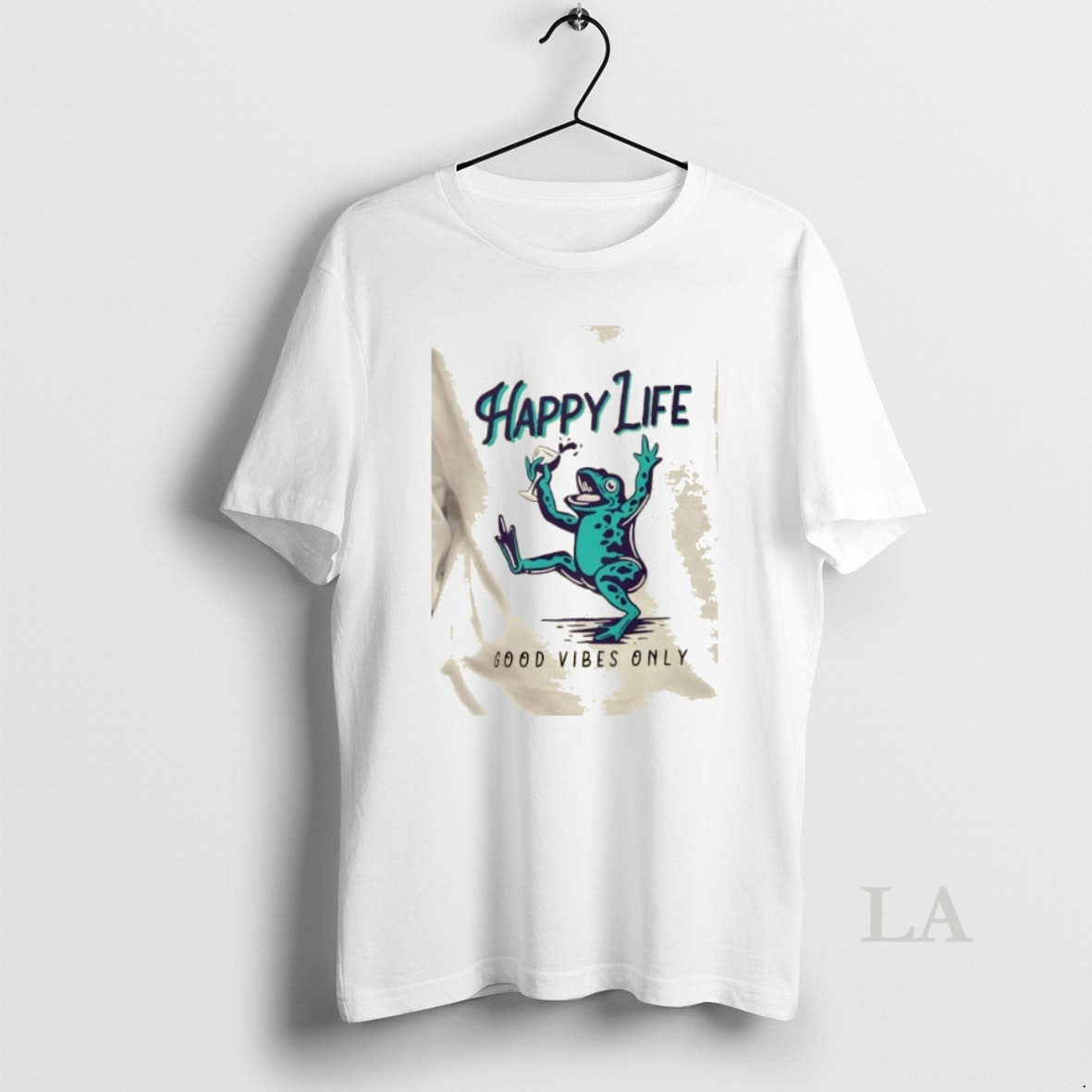 Original Happy Life Good Vibes Only Frog T-Shirts, Hoodie, Sweatshirt | PopFlextees.com