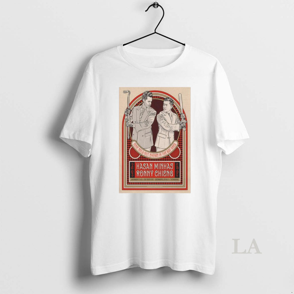 Original Hasan Minhaj And Ronny Chieng San Jose Ca And San Francisco Ca Dec 17 T-Shirts, Hoodie, Sweatshirt | PopFlextees.com