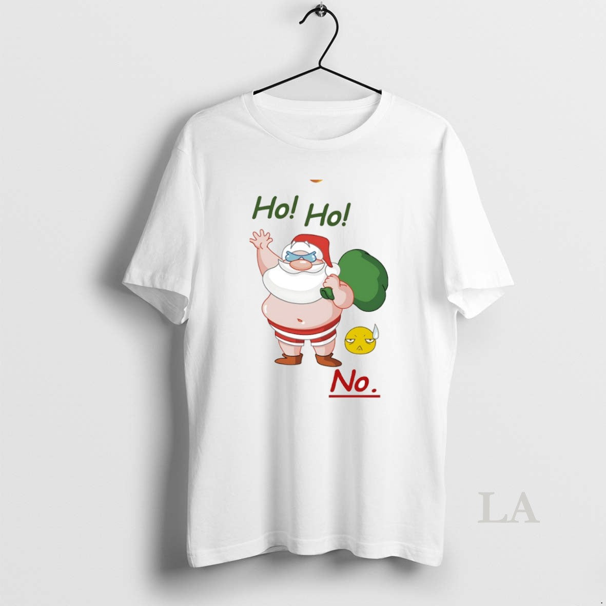 Original Ho Ho No Santa Christmas Circle T-Shirts, Hoodie, Sweatshirt | PopFlextees.com