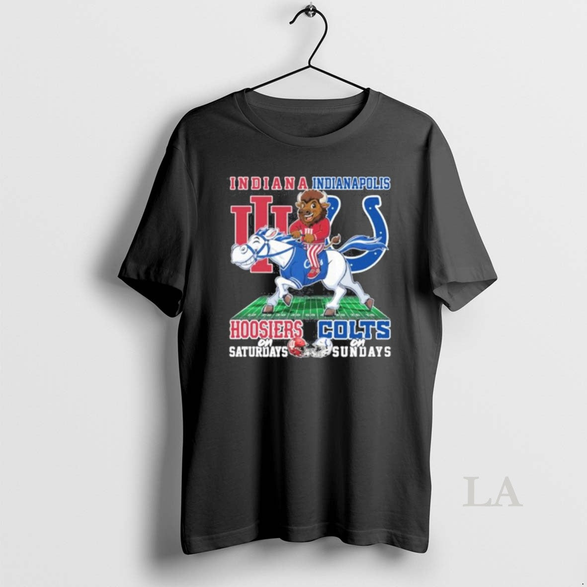 Original Hoosiers On Saturdays And Colts On Sundays Riding Mascots T-Shirts, Hoodie, Sweatshirt | PopFlextees.com