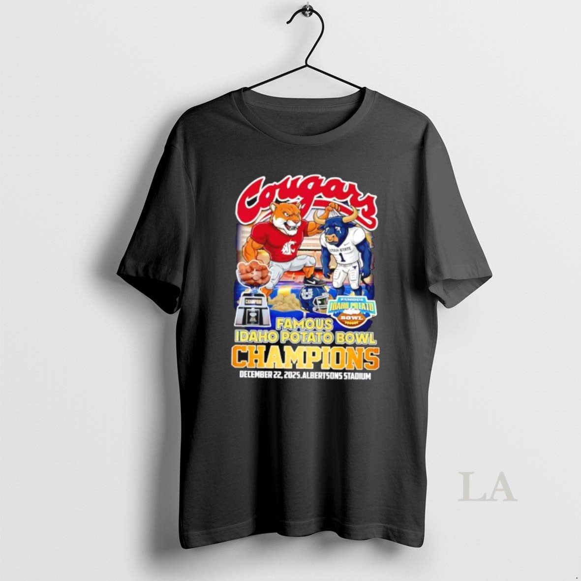 Original Houston Cougars 2025 Famous Idaho Potato Bowl Champions Mascot T-Shirts, Hoodie, Sweatshirt