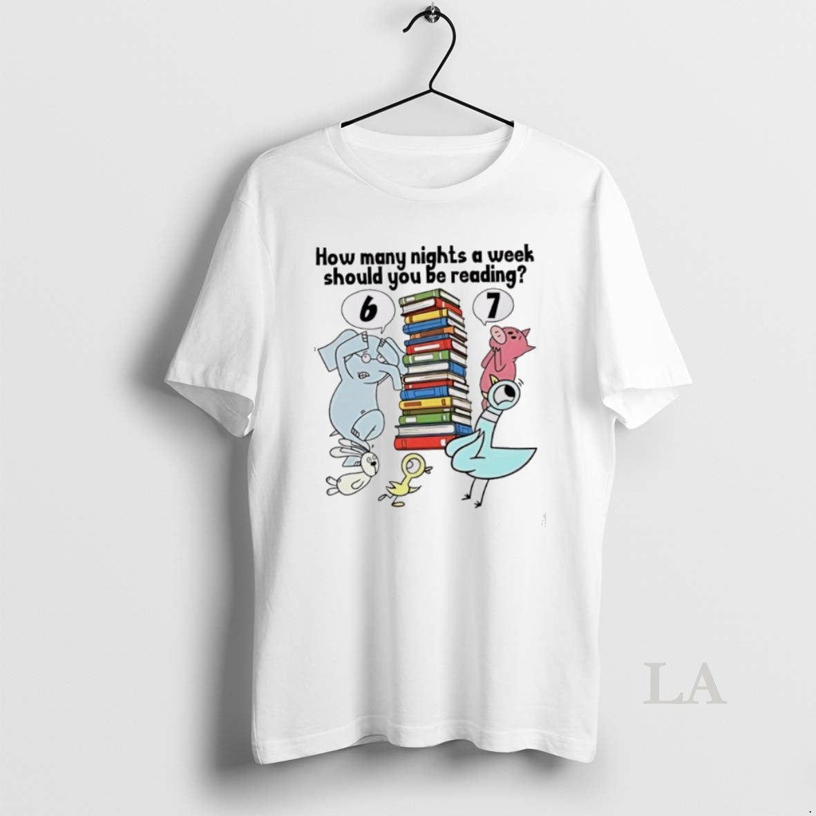 Original How Many Nights A Week Should You Be Reading 6 7 Animal T-Shirts, Hoodie, Sweatshirt | PopFlextees.com
